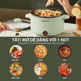  Nồi điện đa năng Samono SW-DG04 1.2L công suất 600W 2 lớp chống dính - Chính Hãng 