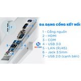  Bộ máy tính để bàn All in One Esonic 24''CORE i3 6100T + ram 8GB + SSD 128GB - tích hợp tất cả trên 1 màn hình 