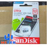  Thẻ nhớ 32GB 64GB micro SD Sandisk, 100MB/s chuyên dụng cho camera 