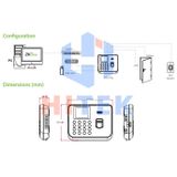  Máy chấm công vân tay ZKTECO K45 Pro. 