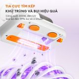  Máy hút bụi giường nệm Gaabor VCD10M-WH02A công suất 300W lực hút 10000PA có tia UV diệt khuẩn chăn ga ghế sofa - Hàng chính hãng 