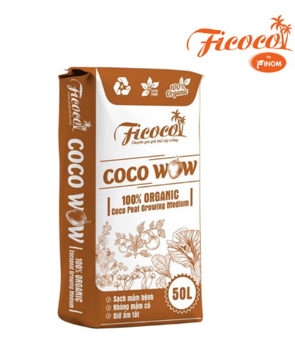 Giá thể xơ dừa xử lý COCO WOW - 50 LÍT