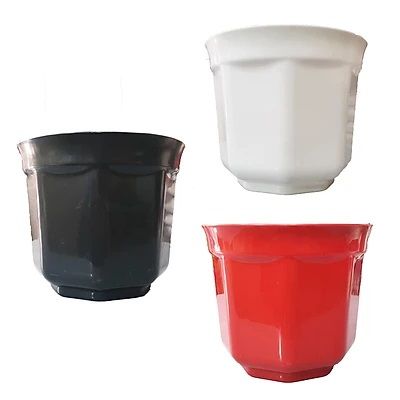 Chậu Bát Giác Nhựa Miệng Tròn