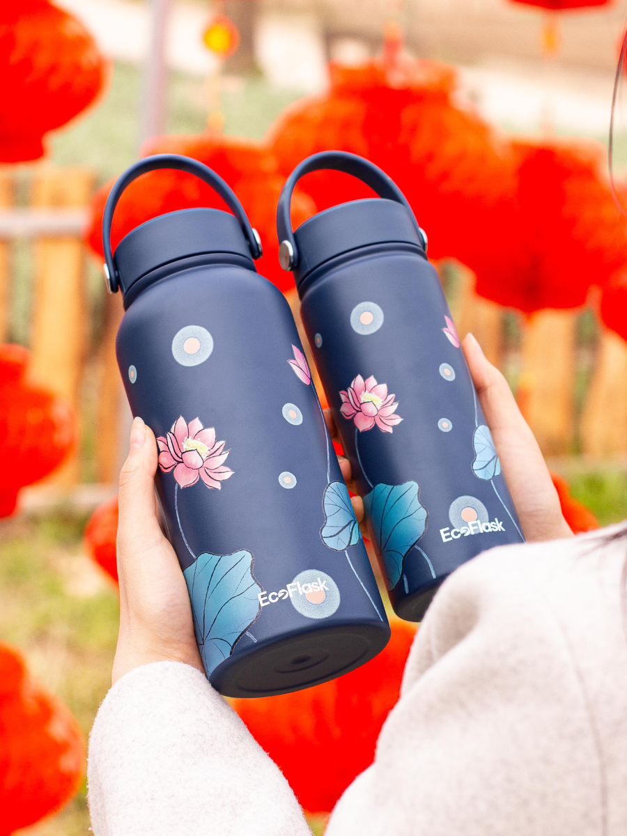 Bình giữ nhiệt EcoFlask 550ml thiết kế Đêm Sen