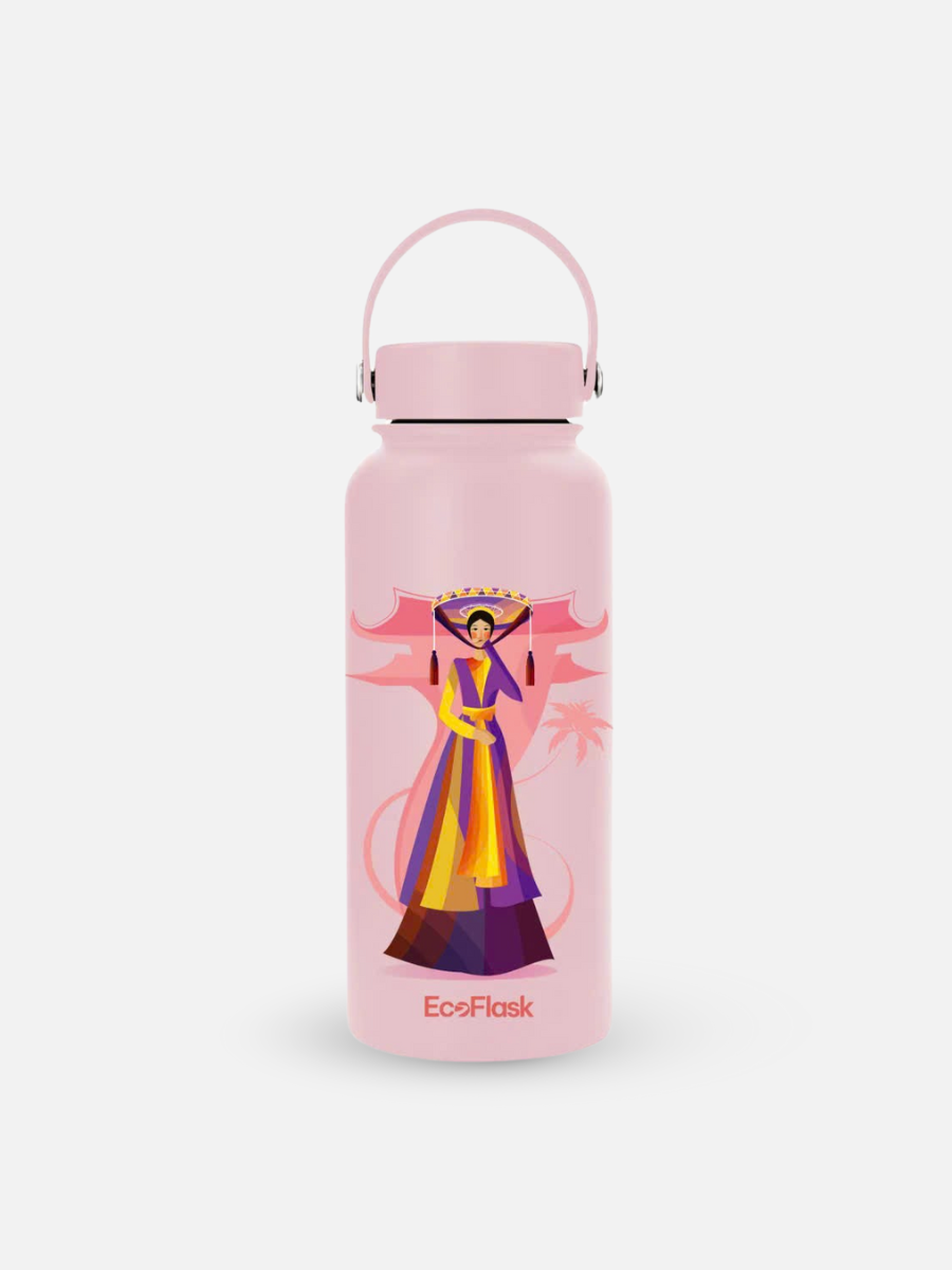 Bình giữ nhiệt EcoFlask 1000ml thiết kế Áo Dài Tứ Thân