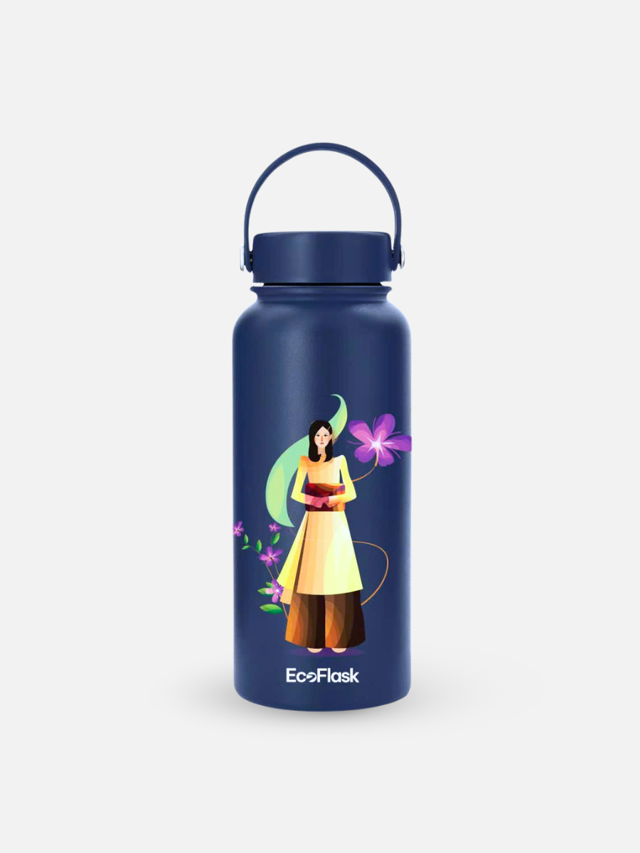 Bình giữ nhiệt EcoFlask 1000ml thiết kế Áo Dài Miniraglan