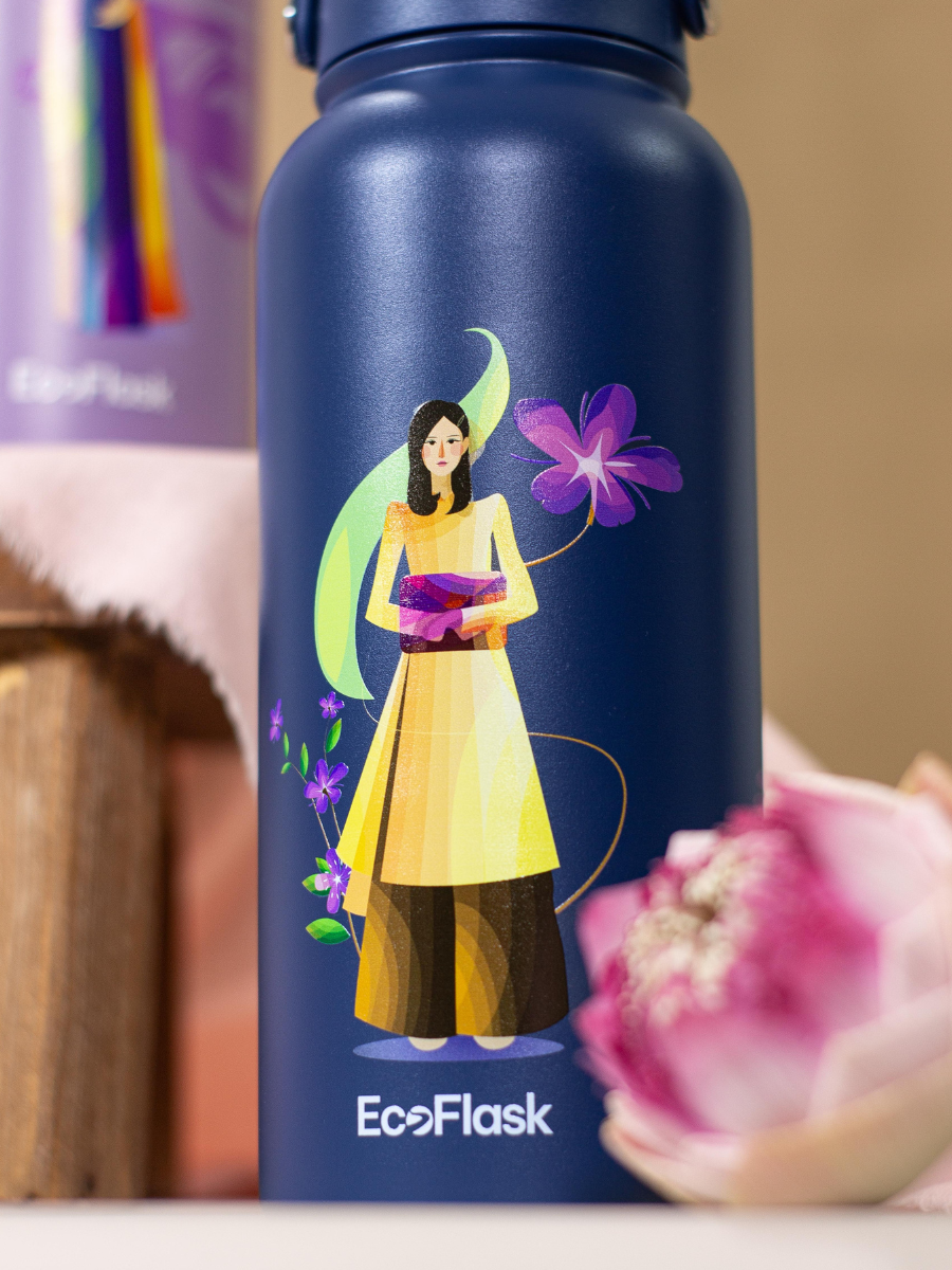 Bình giữ nhiệt EcoFlask 1000ml thiết kế Áo Dài Lemur