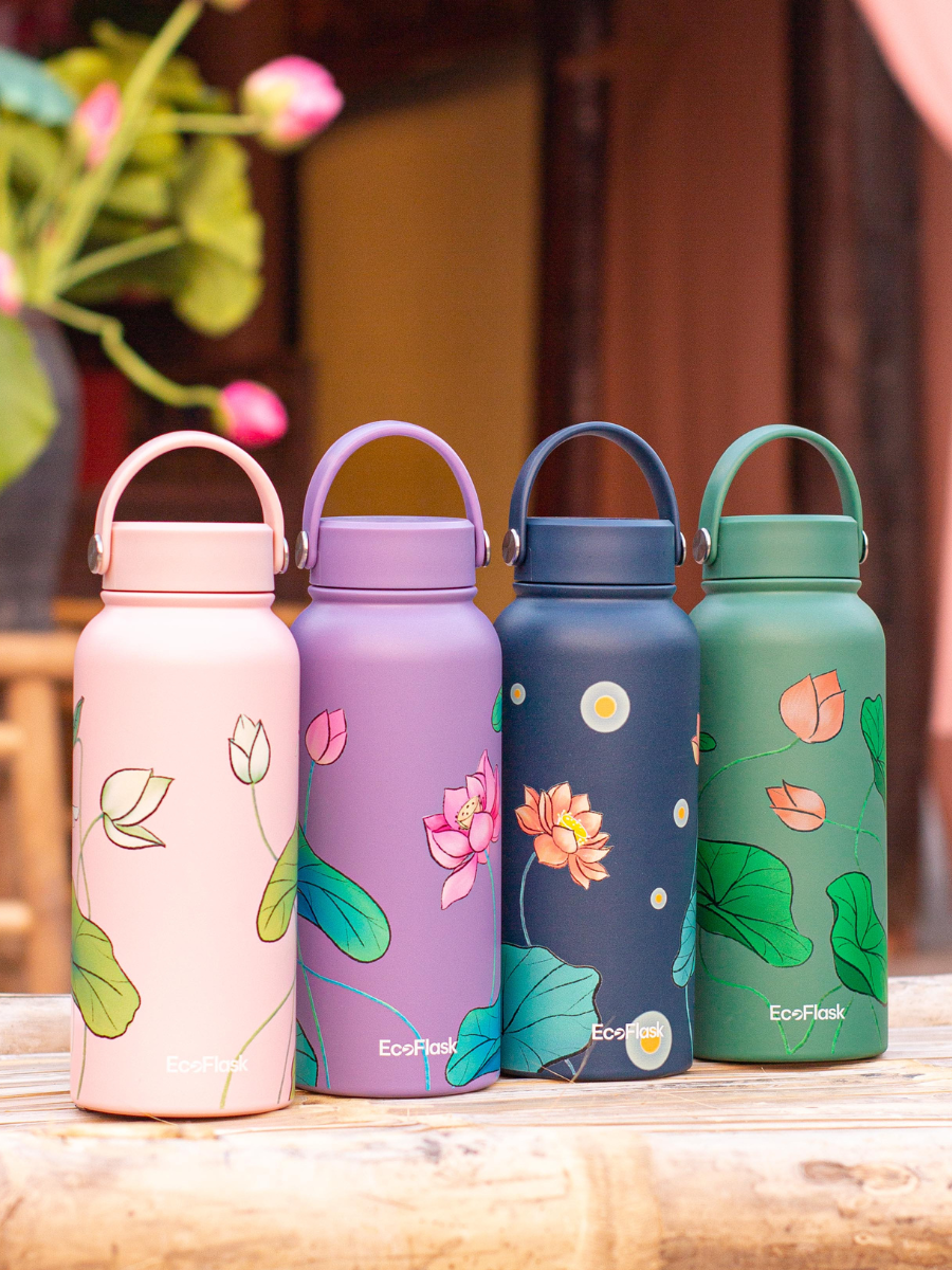 Bình giữ nhiệt EcoFlask 550ml thiết kế Hạ Trắng