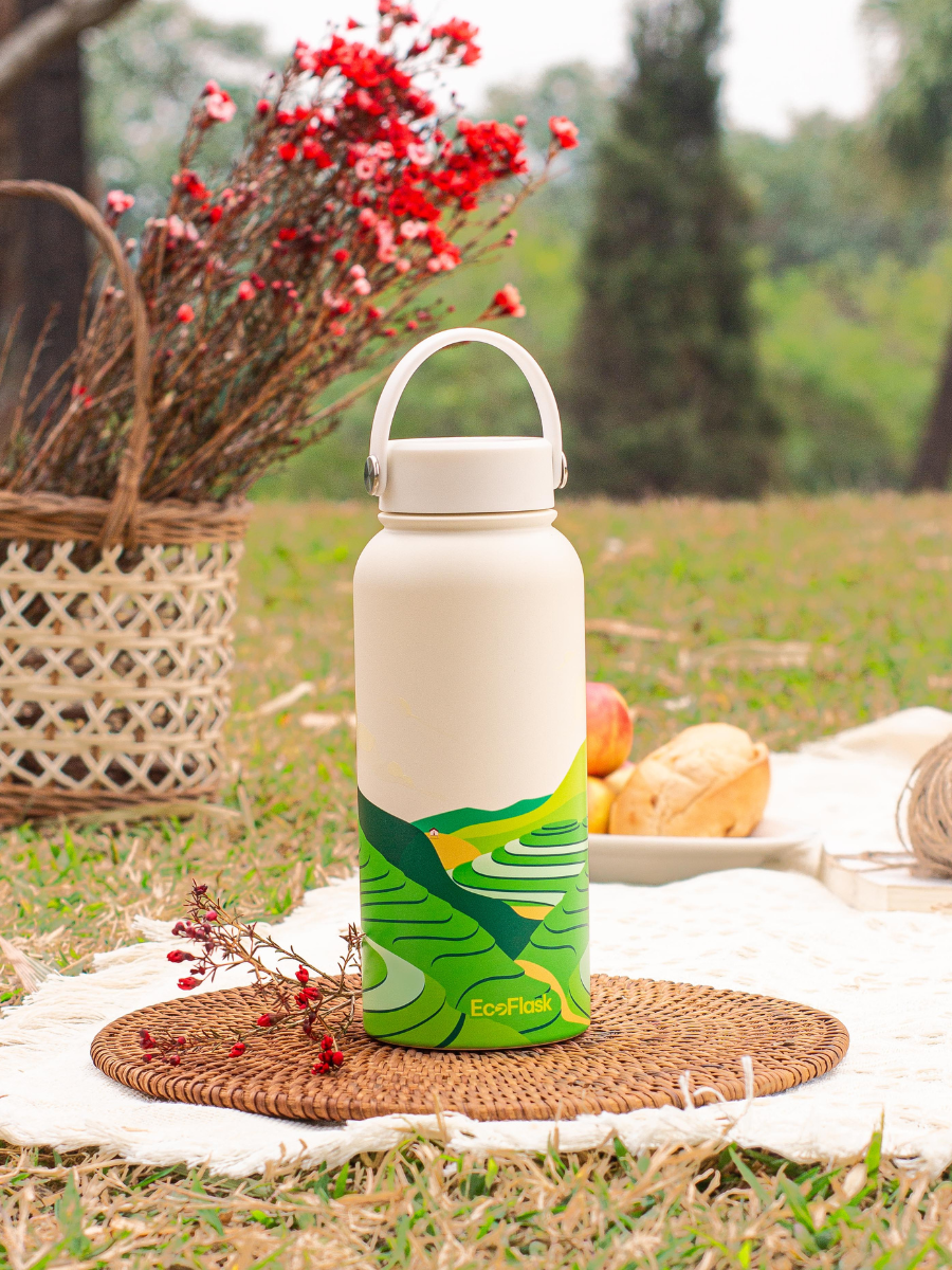 Bình giữ nhiệt EcoFlask 1000ml thiết kế Chợ Nổi