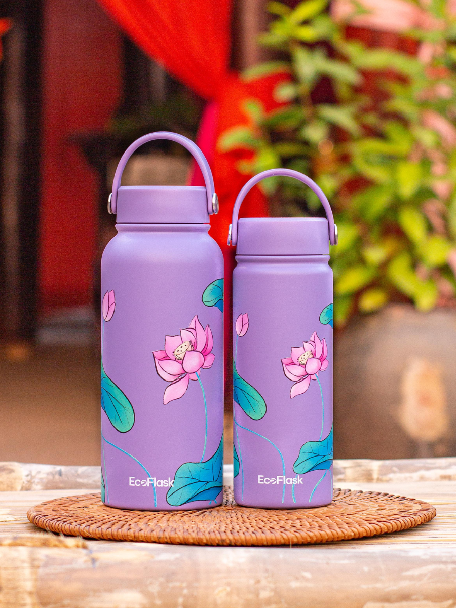 Bình giữ nhiệt EcoFlask 550ml thiết kế Đêm Sen