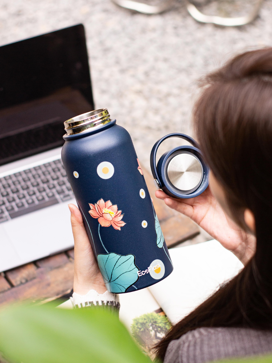 Bình giữ nhiệt EcoFlask 550ml thiết kế Đêm Sen