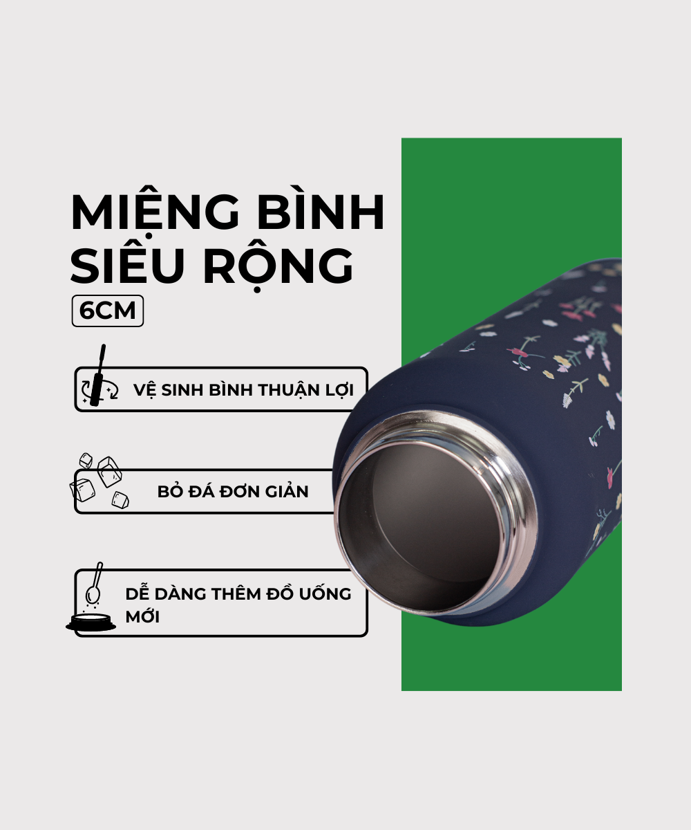 Bình giữ nhiệt EcoFlask 1000ml hàng ngày - (A04)