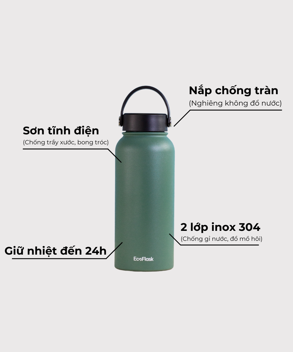 Bình giữ nhiệt EcoFlask 1000ml hàng ngày - (A05)