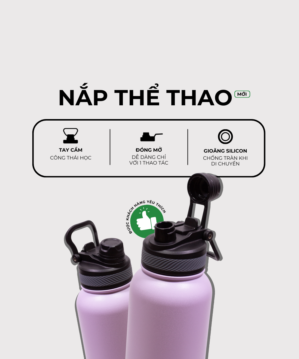 Bình giữ nhiệt EcoFlask 1000ml thể thao - (B07)