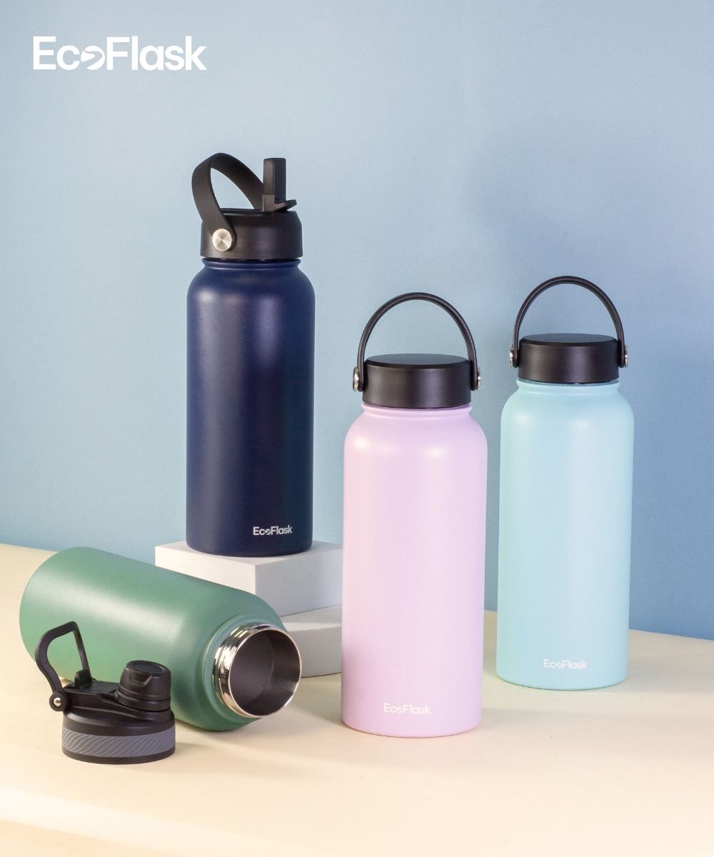 Bình giữ nhiệt EcoFlask 1000ml có ống hút - (C06)