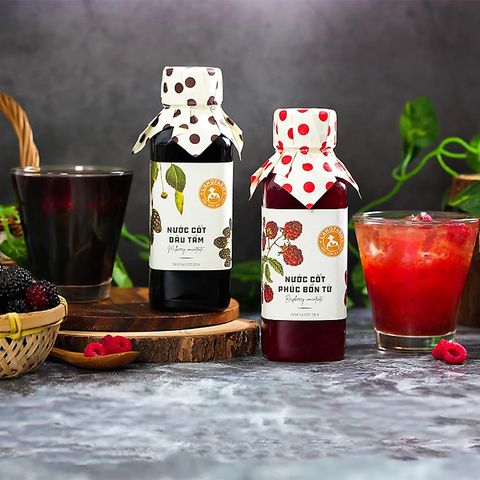  Nước cốt dâu tằm L'angfarm, 300ml, chai, mẫu antique 