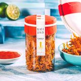 Mực khô xé sợi ăn liền Yumsea, hũ, 65g, mẫu tobita L'angfarm 