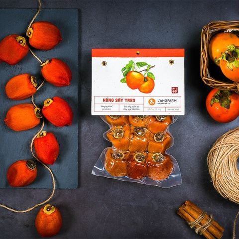  Hồng sấy treo Nhật Bản L'angfarm, 250g, bịch, dòng phổ thông, mẫu hút chân không 