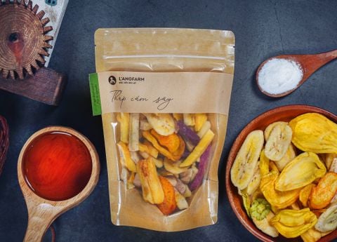  Thập cẩm sấy giòn đặc sản Langfarm 