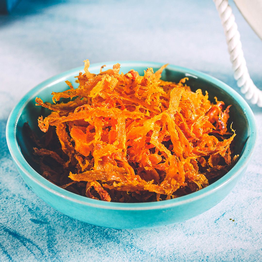  Mực khô xé sợi ăn liền Yumsea, hũ, 65g, mẫu tobita L'angfarm 