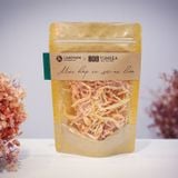  Mực hấp xé sợi ăn liền Yumsea, bịch, 90g, mẫu kraft 1 mặt trong L'angfarm 