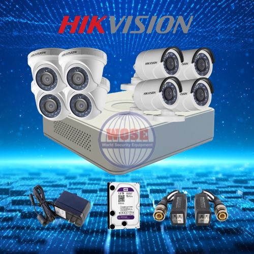 TRỌN BỘ 8 CAMERA HIKVISION 2.0 MEGAPIXEL