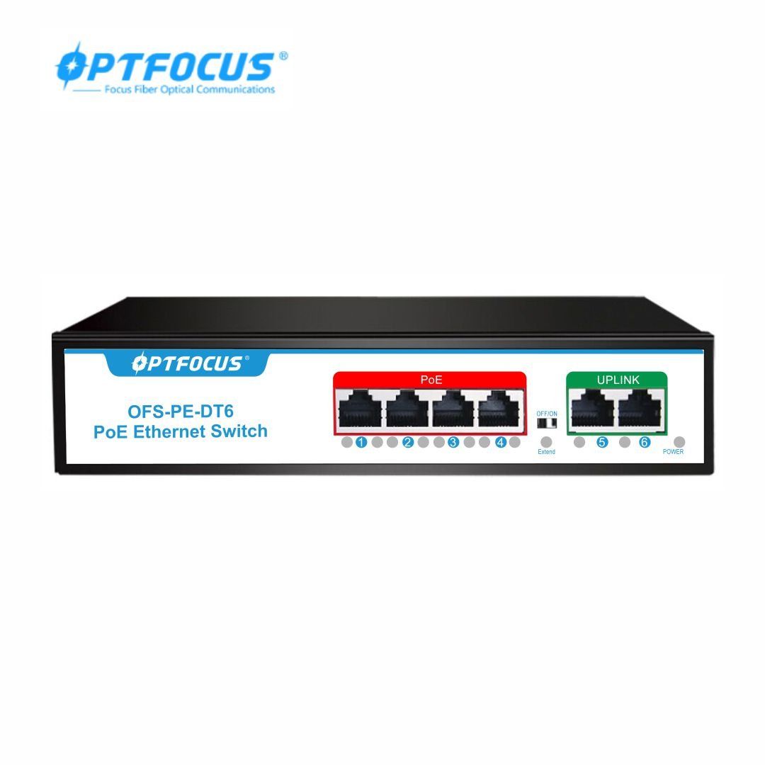 Switch POE 4 Cổng OPTFOCUS OFS-PE-DT6