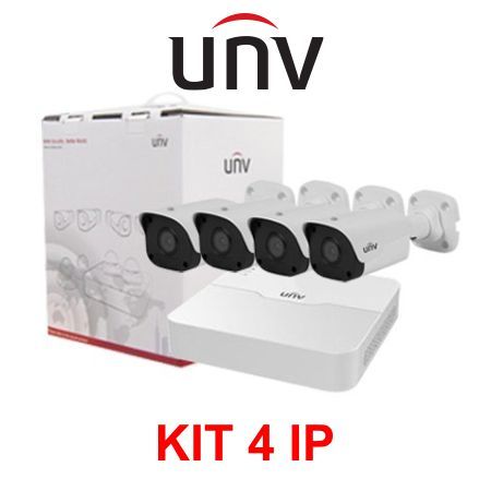 BỘ KIT UNV 4 CAMERA IP POE