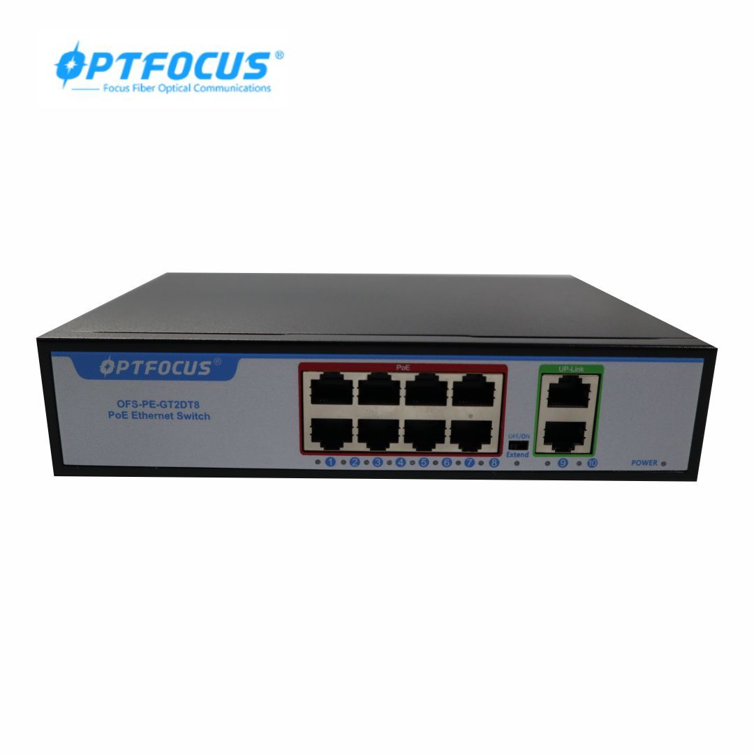 SWITCH POE 8 CỔNG OPTFOCUS OFS-PE-GT2DT8
