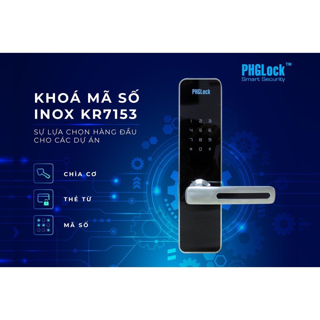 Khóa điện tử Phglock KR7153 (Sivel)