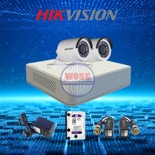 TRỌN BỘ 2 CAMERA HIKVISION 2.0 MEGAPIXEL