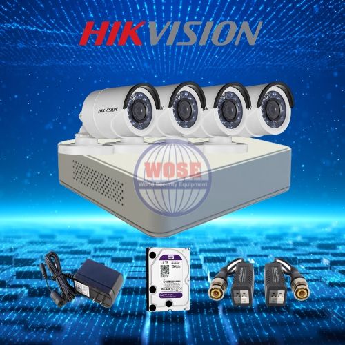 TRỌN BỘ 4 CAMERA HIKVISION 2.0 MEGAPIXEL