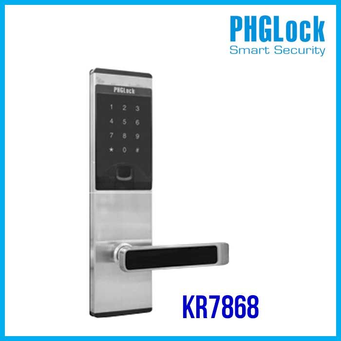 Khóa thông minh cho căn hộ PHGLOCK KR7868 (Bạc/Đen)