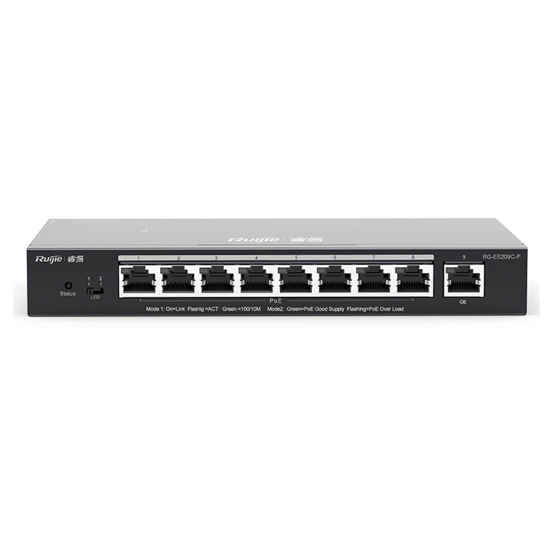 SWITCHES 9 Port POE Ruijie RG-ES209GC-P