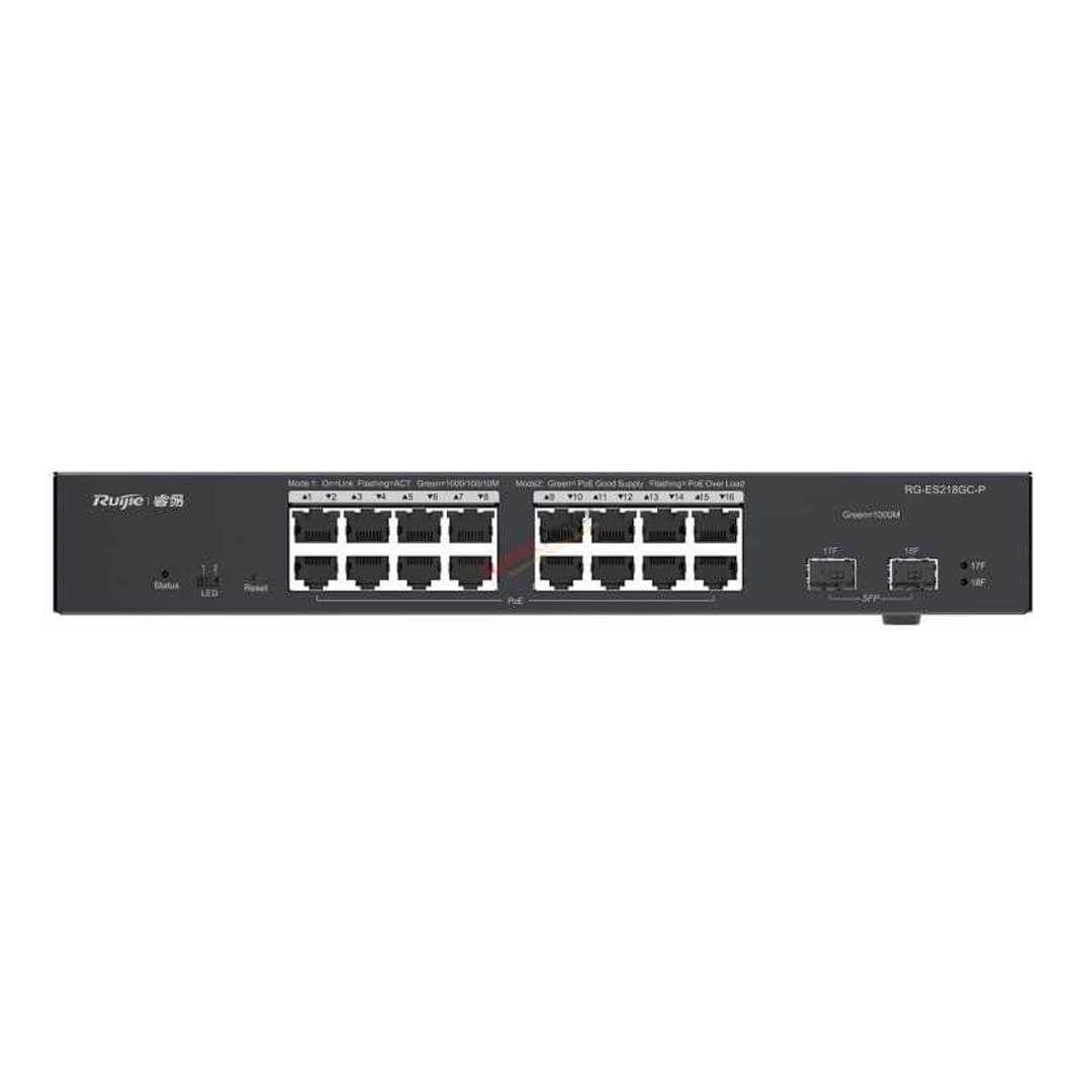 SWITCHES 16 Port POE Ruijie RG-ES218GC-P