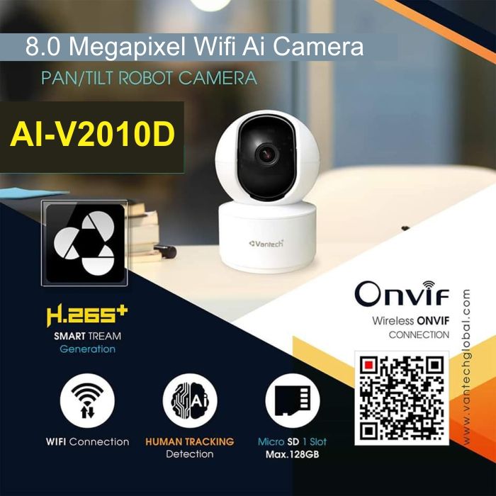 CAMERA WIFI 8.0 VANTECH AI-V2010D