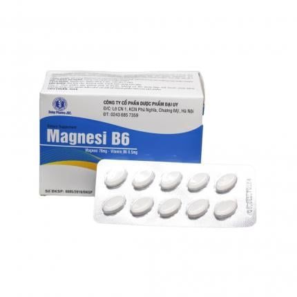  Viên uống Magnesi B6 (Đại Uy) bổ sung Magnesi và vitamin B6. 