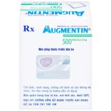  Bột pha hỗn dịch Augmentin 500mg/62.5mg điều trị nhiễm khuẩn cho trẻ em (Hộp 12 gói). 