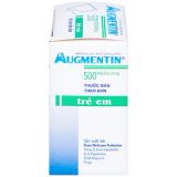  Bột pha hỗn dịch Augmentin 500mg/62.5mg điều trị nhiễm khuẩn cho trẻ em (Hộp 12 gói). 