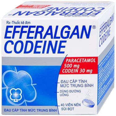  Viên sủi Efferalgan Codeine giảm đau cấp tính mức độ trung bình 