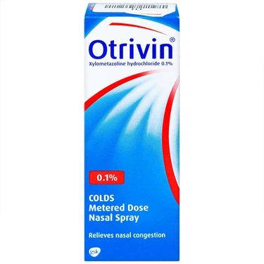  Thuốc xịt mũi Otrivin 0.1% điều trị nghẹt mũi, sung huyết mũi dành cho người lớn 
