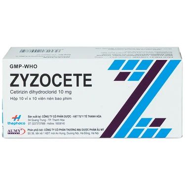  Thuốc Zyzocete giảm triệu chứng viêm mũi dị ứng, mày đay 