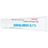  Tuýp Sovalimus 0,1% 10g Điều trị viêm da dị ứng, chàm 