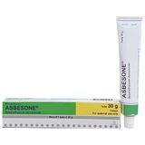  Tuýp Asbesone 0,5mg/g điều trị bệnh viêm da, lupus ban đỏ, hồng ban đa dạng, vẩy nến, eczema (30g). 
