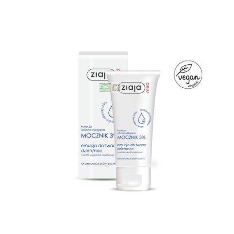  Ziaja Nhũ Tương Mềm Da 3% Urê 50ml - Ziaja Med 3% Urea Emulsion - Kem Dưỡng Atopy Ure - Cho Bé, Trẻ Em 