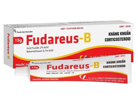  Fudareus - B kháng khuẩn corticosteroid, điều trị chàm, viêm da, ngứa, dị ứng. 