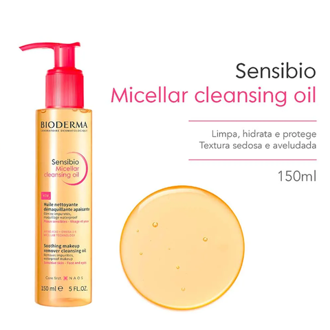  Dầu tẩy trang Bioderma Sensibio Micellar Cleansing Oil 150ml phù hợp với mọi loại da, da nhạy cảm. 