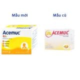  Thuốc cốm Acemuc Kids 100mg long đàm, tiêu nhầy, giảm ho 