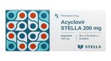  Thuốc Acyclovir Stella 200mg điều trị nhiễm virus Herpes simplex, bệnh zona, bệnh thủy đậu, dự phòng nhiễm HSV 