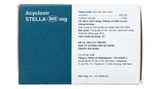  Thuốc Acyclovir Stella 800mg điều trị nhiễm virus Herpes simplex, bệnh zona, bệnh thủy đậu, dự phòng nhiễm HSV 